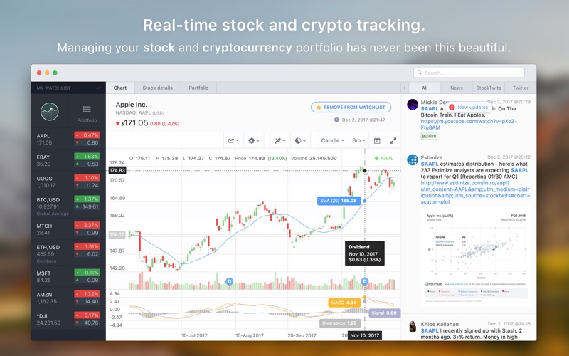 Stockfolio - Stocks Portfolio Screenshot 01 135tu2n