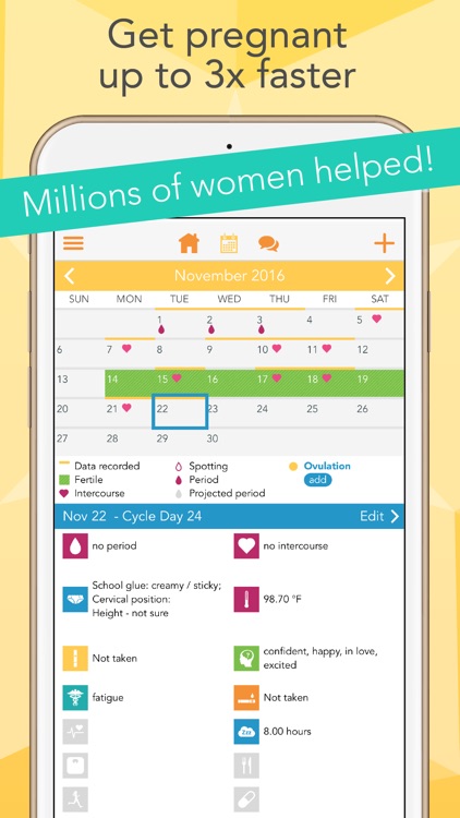 Ovia Fertility Tracker & Ovulation Calculator App
