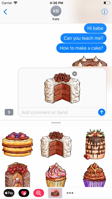 Bakery Cake Stickers screenshot 3