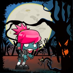 Cute zombie girl adventure