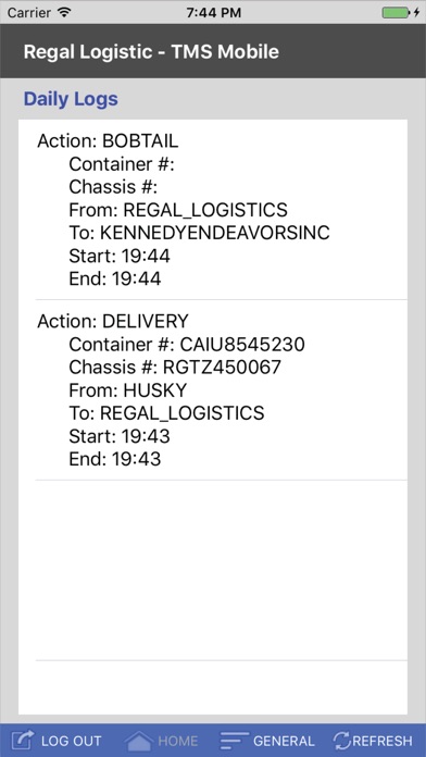Regal Logistics - TMS Mobile screenshot 4