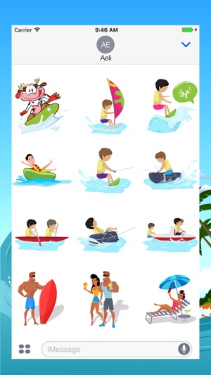 Beach Surfing Stickers Pack(圖1)-速報App