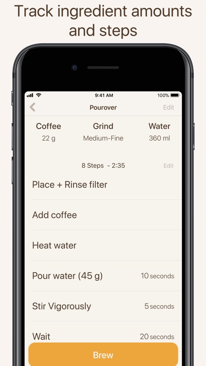 Brew Timer - Coffee Recipes screenshot-3