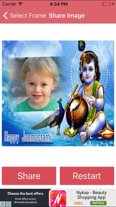 How to cancel & delete Janmashtami Photo Collage from iphone & ipad 4