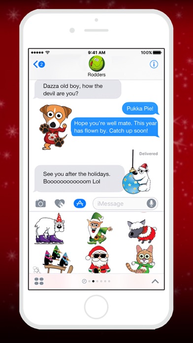 Santa and Friends Stickers screenshot 2