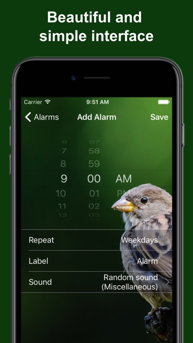Bird Alarm Clock & Sleep Sound screenshot 4
