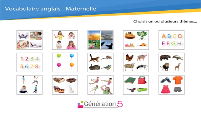 Vocabulaire anglais Maternelle(圖1)-速報App