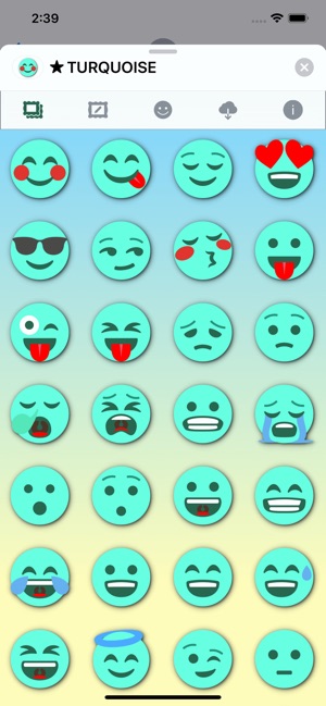 TURQUOISE Emoji • Stickers(圖2)-速報App