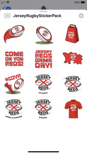 Jersey Reds Rugby Sticker Pack(圖4)-速報App