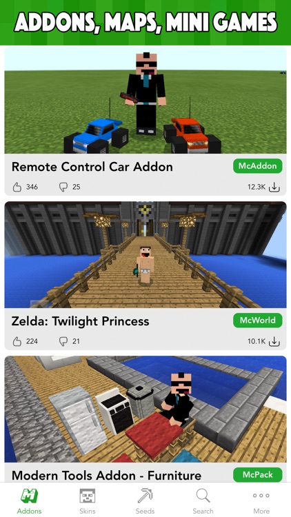 minecraft pe skins ios download