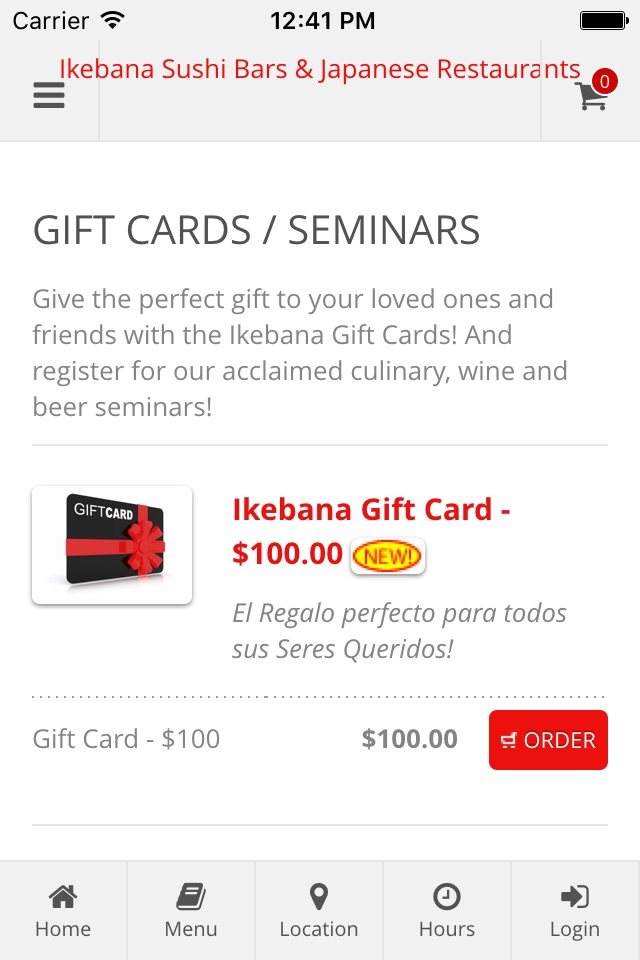 Ikebana Sushi Online Ordering screenshot 2