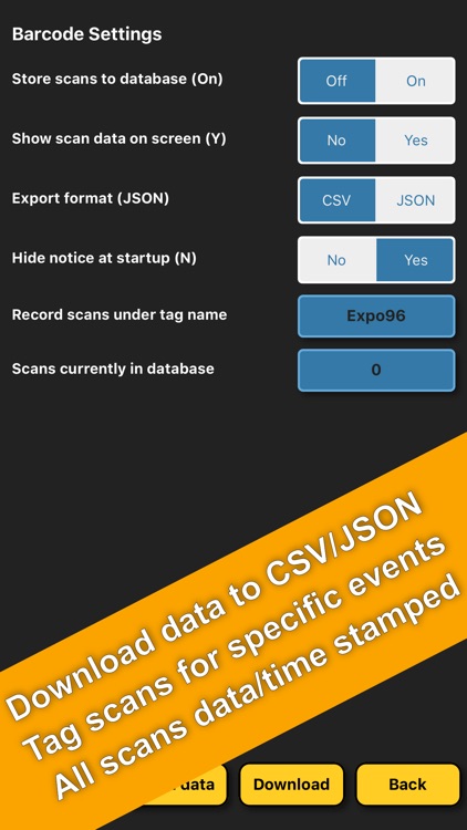 Barcode Scanner Events Exhibit