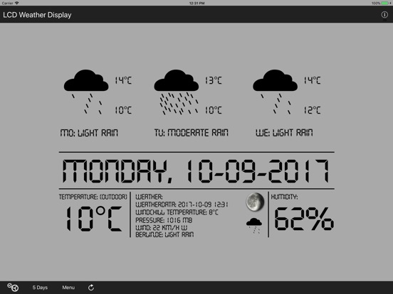 LCD Weather Display screenshot 1