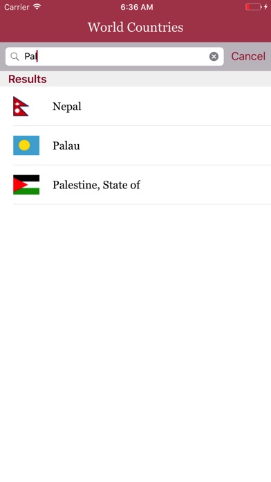 Countries of World screenshot 2