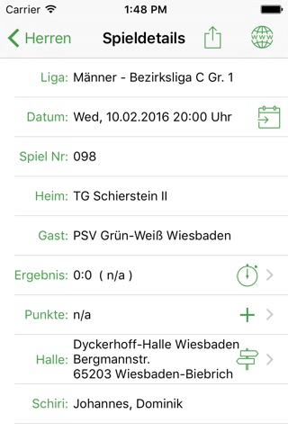 PSV Grün-Weiß Wiesbaden HB screenshot 3