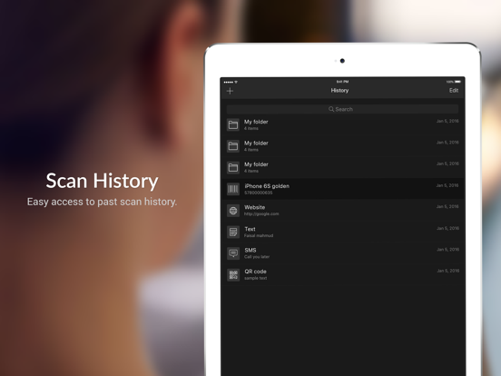 Screenshots of QR Scanner - QR Code Reader and Barcode Scanner for iPad