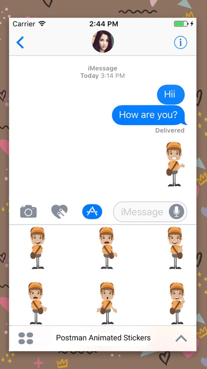 Messenger Boy:Animated Sticker