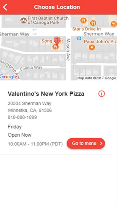 Valentino's New York Pizza screenshot 2