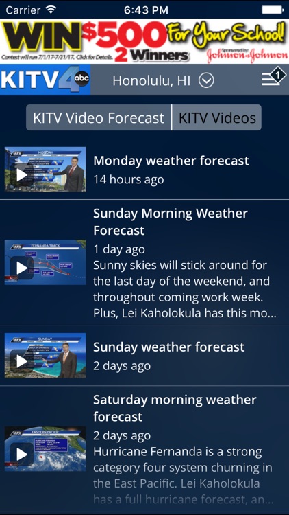 KITV Weather, Hurricane Tracker & Traffic screenshot-3