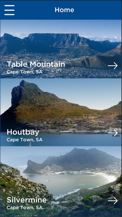 Table Mountain Map