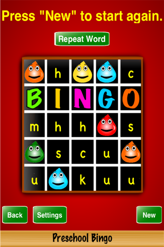 Preschool Bingo - náhled