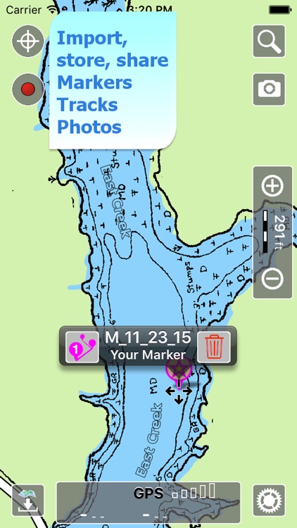 Aqua Map Delaware Lakes GPS HD