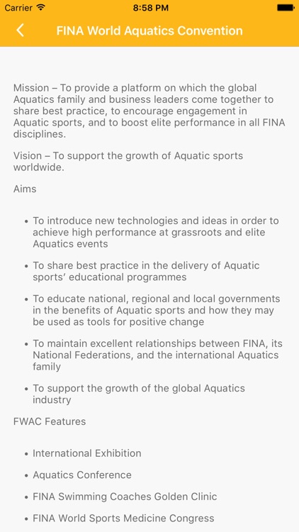 FINA World Aquatics Convention screenshot-3