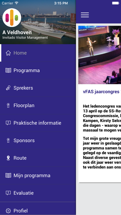 vFAS Jaarcongres screenshot 2