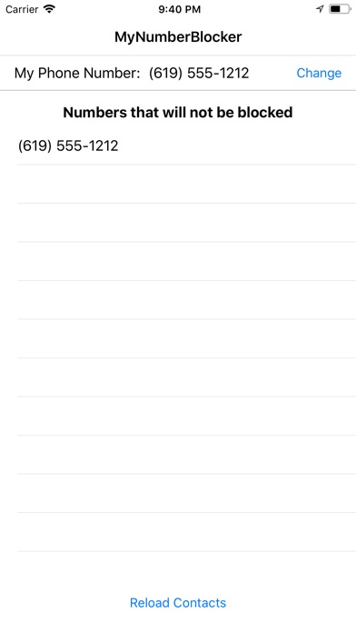 MyNumberBlocker screenshot 2