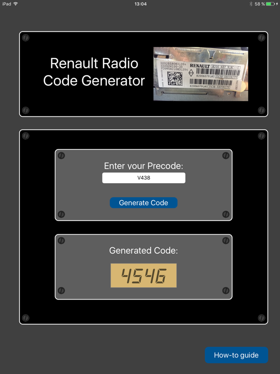 Renault Radio Code Generator - App voor iPhone, iPad en iPod touch -  AppWereld