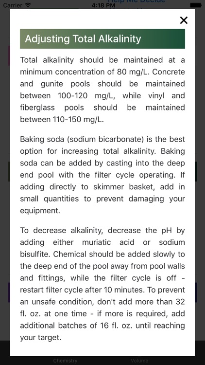 Pool Water Calculator