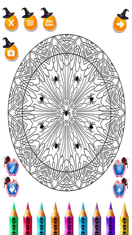 Halloween Mandala Drawing Fun