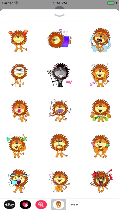 Fancy Lion Animated Stickers screenshot 2
