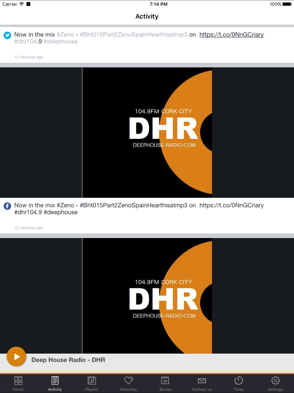 Deep House Radio - DHR Free Download App for iPhone 