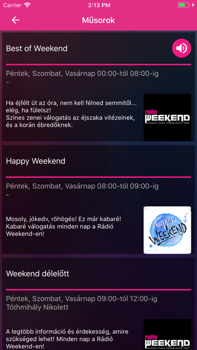 Rádió Weekend screenshot 2