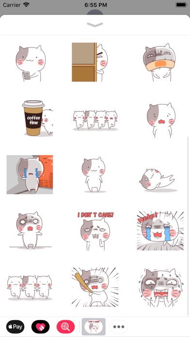 White Kitty Animated Stickers screenshot 3