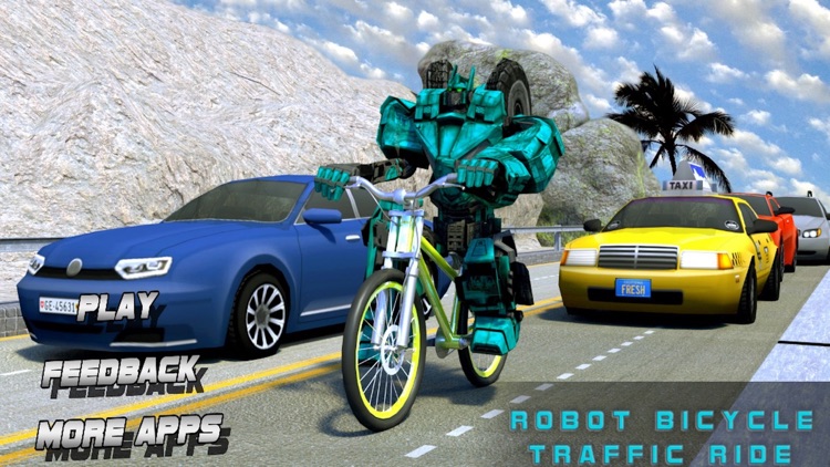 Robot Bicycle Traffic Rider