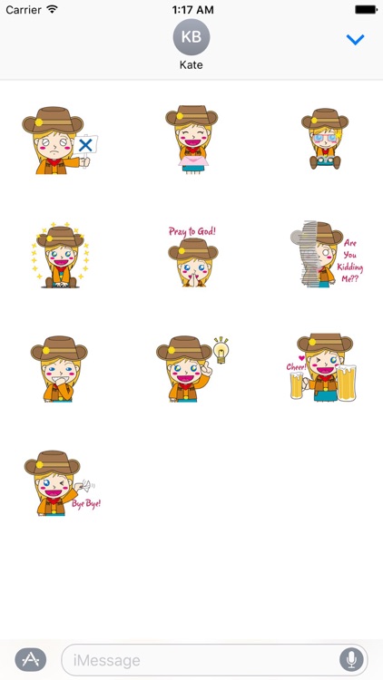 Cute Cowgirl Sticker