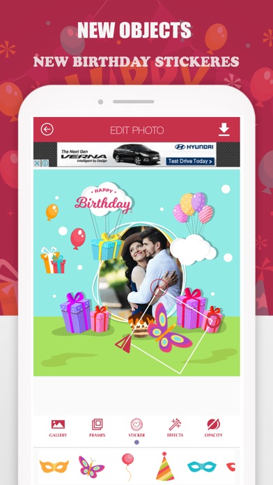 Happy Birthday Photo Frames Maker and Photo Frames screenshot 3