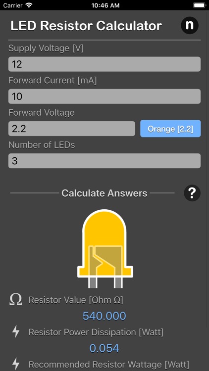 LED Resistor Calculator Plus screenshot-5