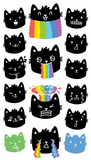 Rainbow cat! Stickers for iMessage(圖1)-速報App