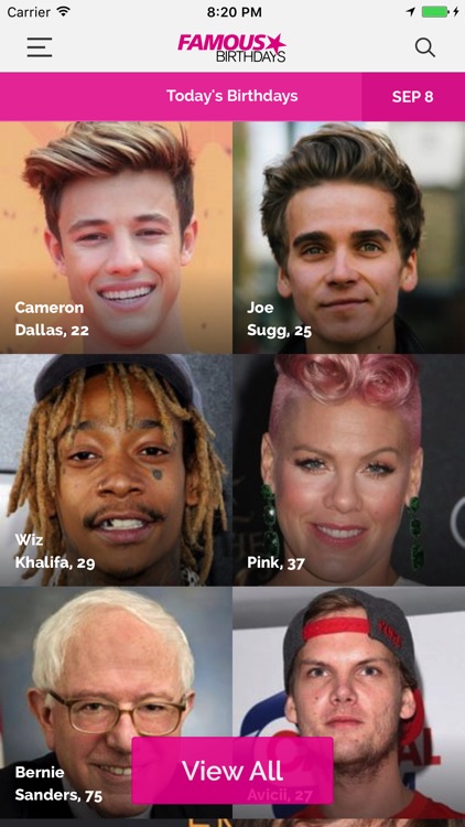 Famous Birthdays screenshot-0