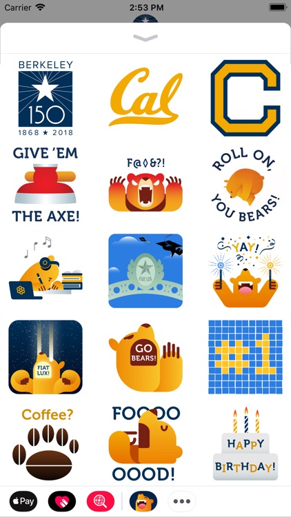 Cal Bears Stickers