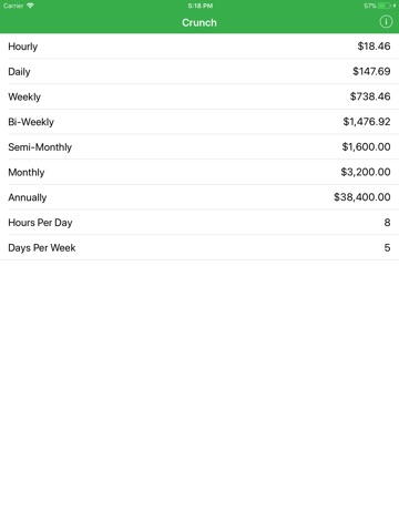 Crunch Salary/Wage Calculator screenshot 2