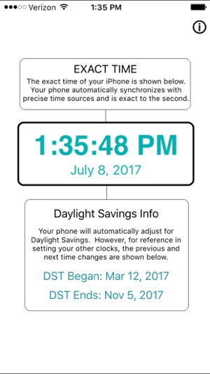 Exact Time - With DST Dates