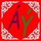 Icon Kazakh Latin alphabet letters