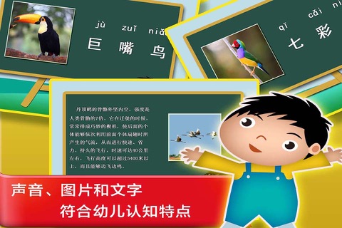 鸟儿的童年汉字早教- 教育学前班孩子的认字游戏 screenshot 3