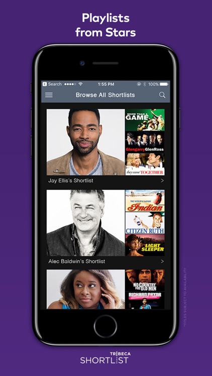 Tribeca Shortlist - Handpicked Movies