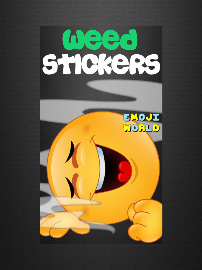 Weed Emoji - Stoned High Emoji