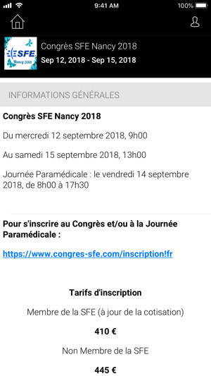 Congrès SFE Nancy 2018(圖2)-速報App